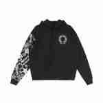 Chrome Hearts Stacked Sleeve Logo Hoodie