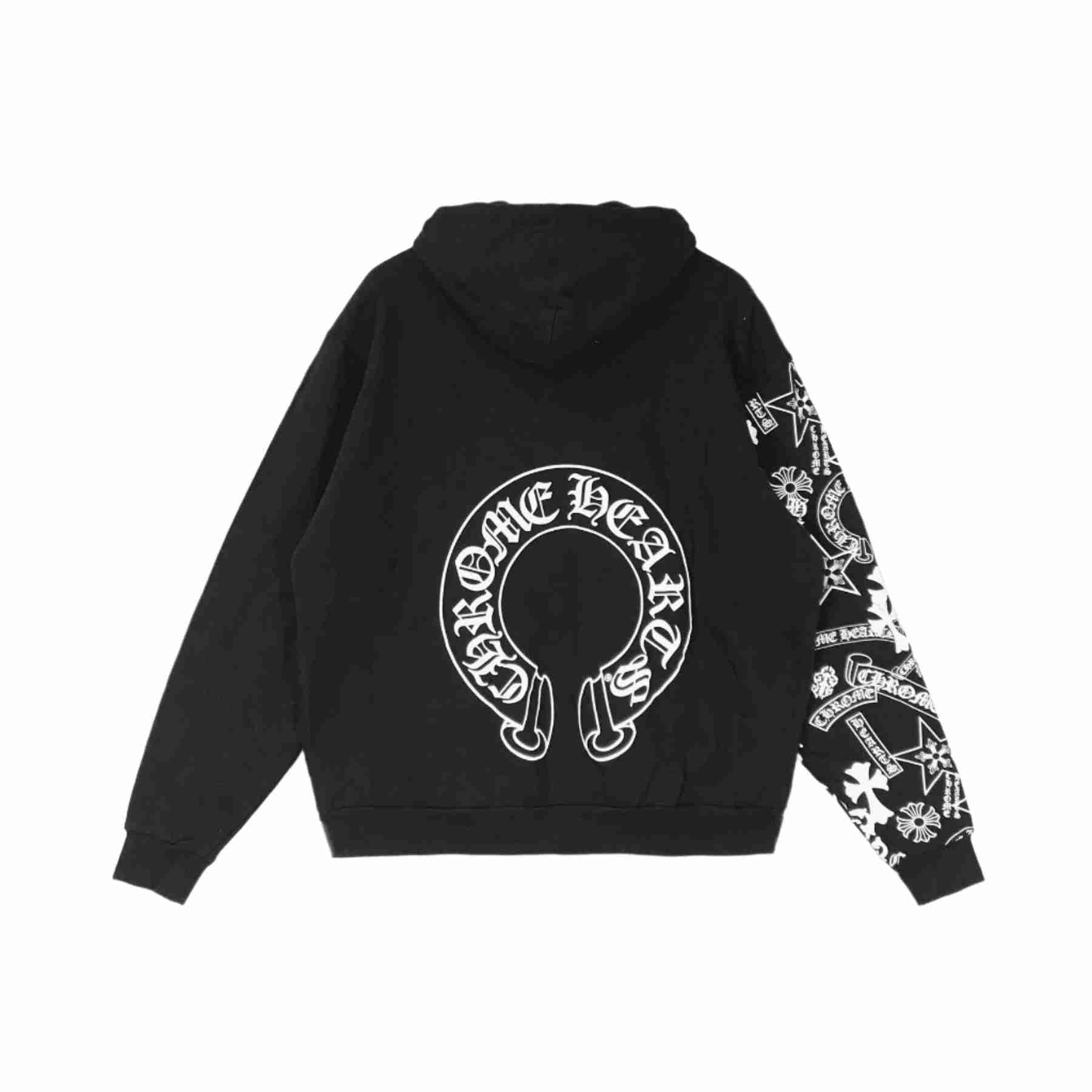 Chrome Hearts Stacked Sleeve Logo Hoodie Chrome Hearts Stacked Sleeve Logo Hoodie