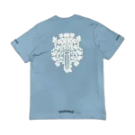 Chrome Hearts light blue t-shirt