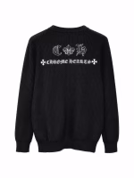 Chrome Hearts Cross Patch Waffle Knit Cardigan