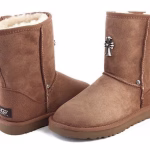 Chrome Hearts Gothic Cross Classic Short UGG Boots