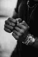 CH Plus Pyramid Open Band Ring by Chrome Hearts
