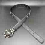 Chrome Hearts Ornate Fleur Cross Buckle Belt Black by Chrome Hearts