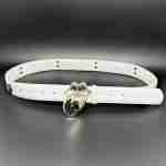 Chrome Hearts Sculptural Buckle Belt (White) by Chrome Hearts
