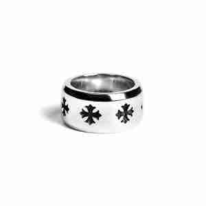 CH Plus Thick Band Ring by Chrome Hearts