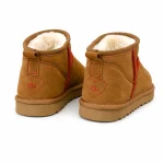 Chrome Hearts Chestnut Suede Classic Mini UGG Boots