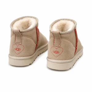 Chrome Hearts Beige Suede Classic Mini UGG Boots