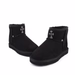 Chrome Hearts Gothic Cross Ultra Mini UGG Boots Black