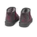 Chrome Hearts Grey Suede Mini Ankle UGG Boots