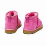 Chrome Hearts Pink Suede Mini Ankle UGG Boots, alternate view