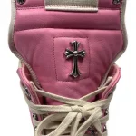 Chrome Hearts x Rick Owens Geobasket Pink High-Top Sneakers
