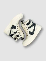 Chrome Hearts x Rick Owens Geobasket White/Black Sneakers - Image 4