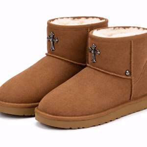 Chrome Hearts Gothic Cross Ultra Mini Ugg Boots